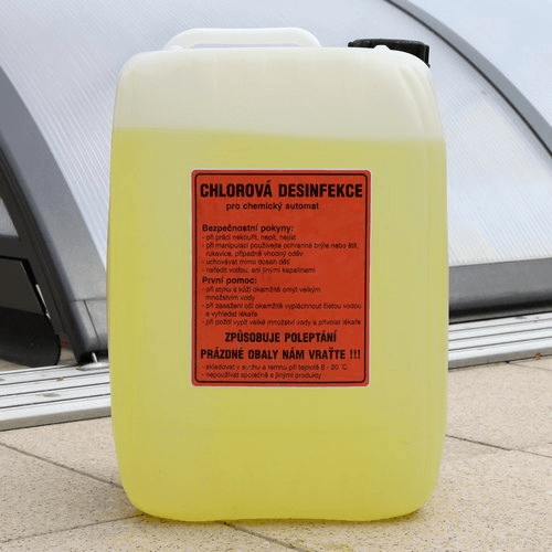 Poolservis Chlornan sodný 20l - tekutý chlor do bazénu
