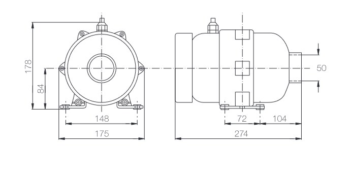 Poolservis Vzduchovač EOLO 900W - 135m3/h