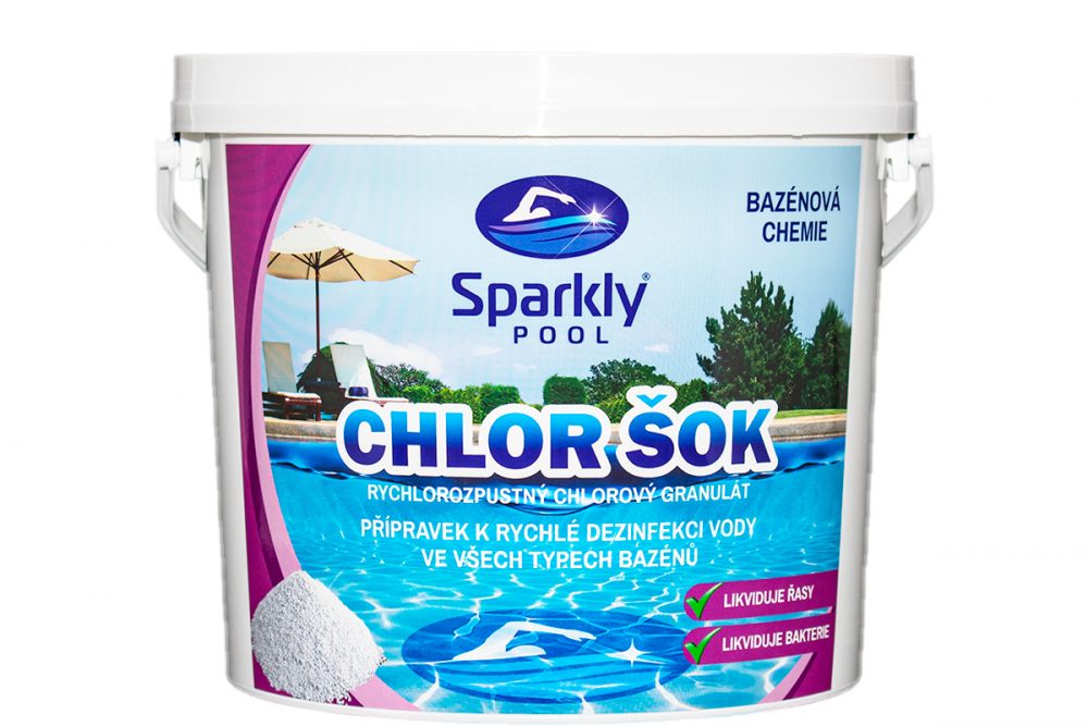 SparklyPool Sparkly POOL Chlor šok 5 kg
