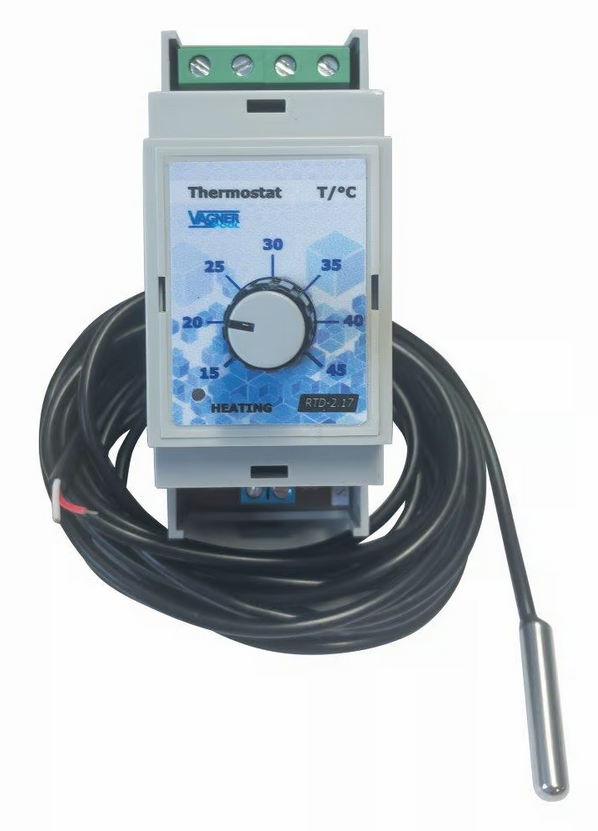 Vagnerpool Termostat - regulátor teploty pro bazénové výměníky na DIN lištu