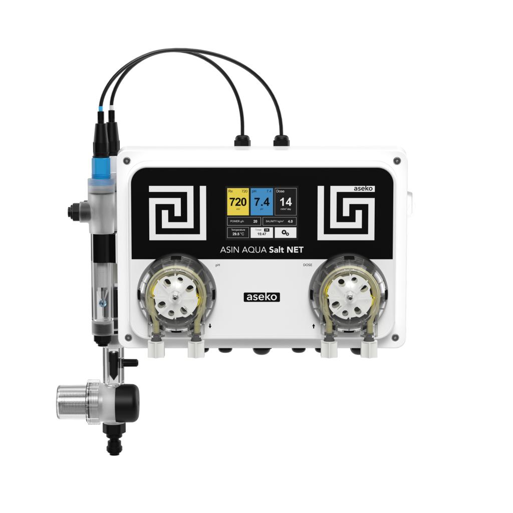Aseko ASIN AQUA Salt NET Redox - solinátor do 60m3 s dávkováním pH