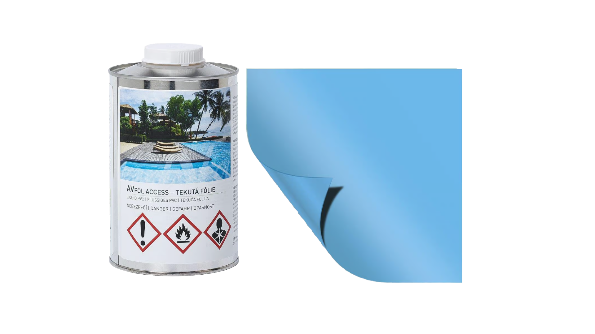 Vagnerpool Avfol - tekutá PVC fólie Modrá 1kg