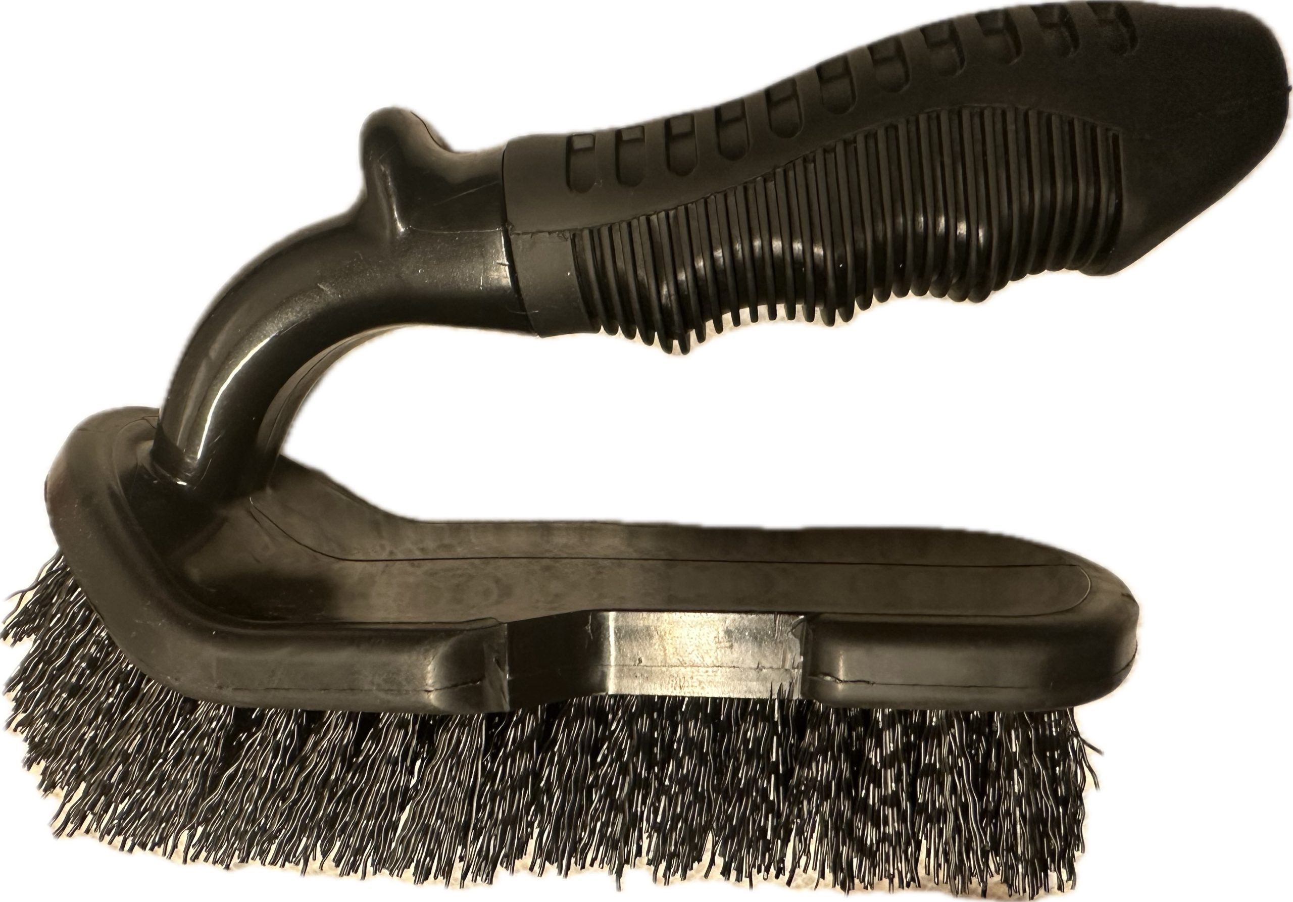 Bazénový černý kartáč do ruky - profi