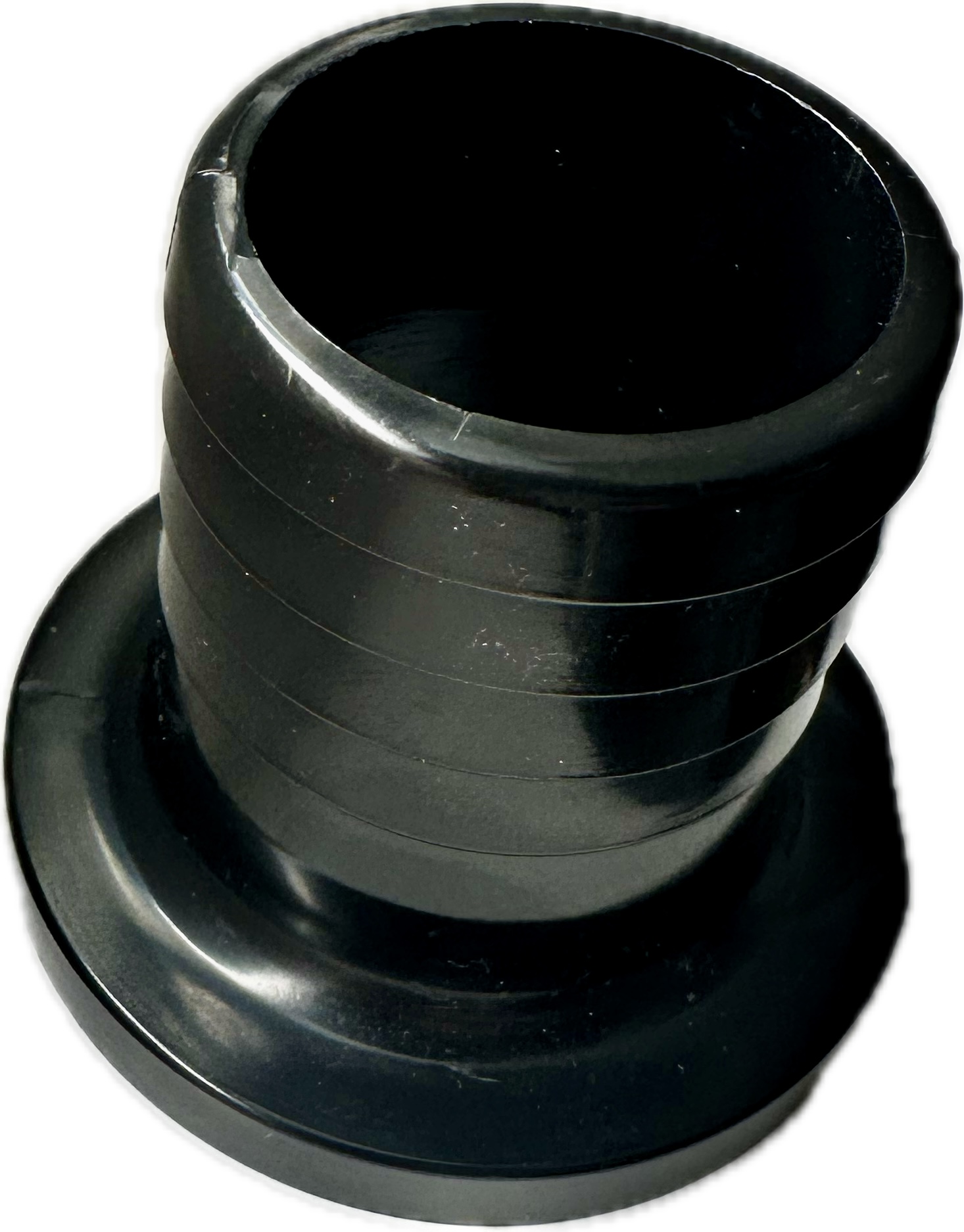 Poolservis Hadicový trn černý 38mm na přírubu - do ventilu nebo šroubení