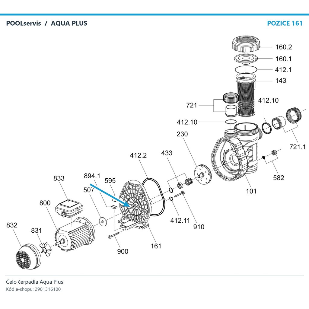 Badu Čelo čerpadla Aqua Plus – 2901316100