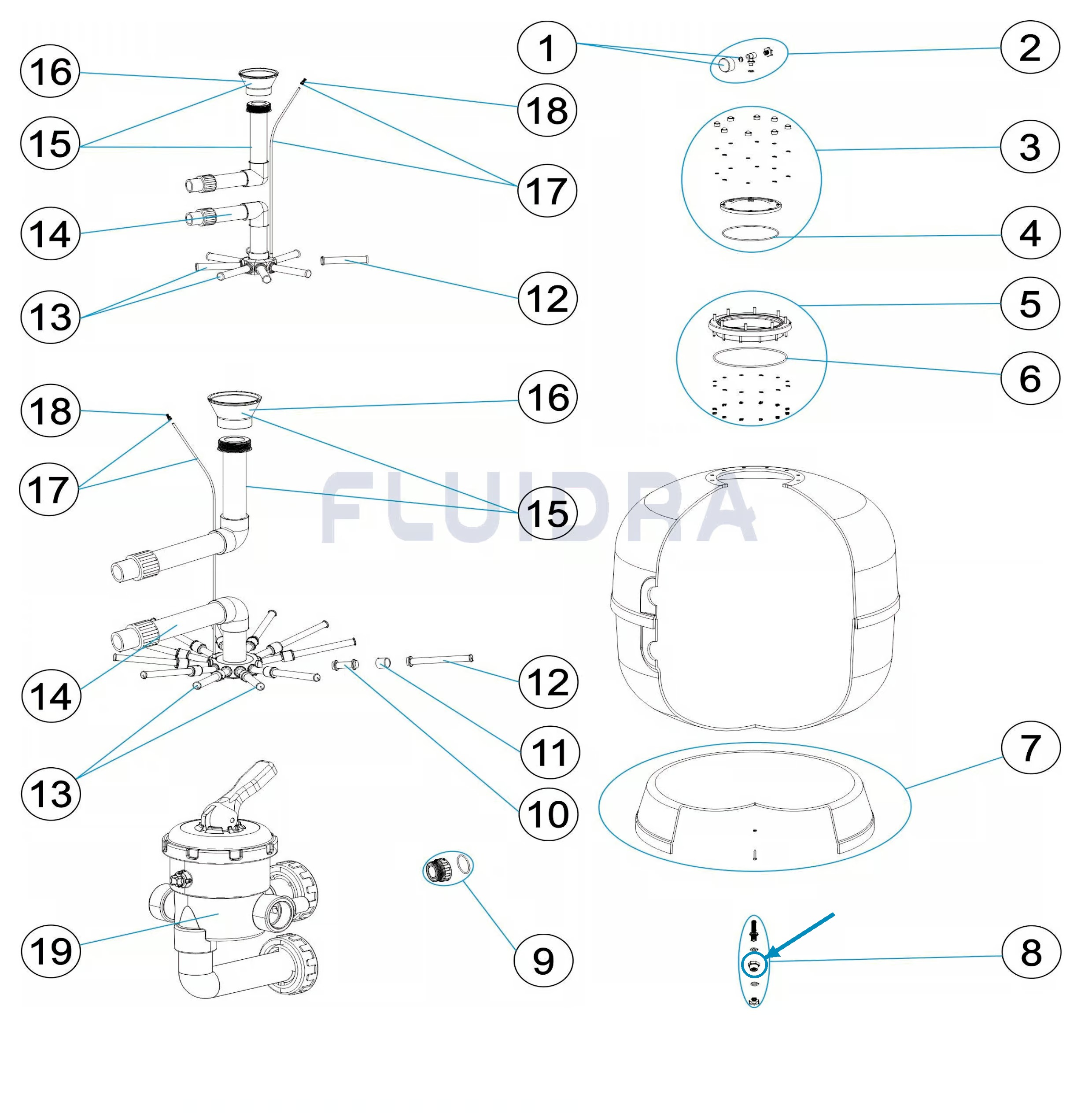 IML Vypouštěcí ventil filtrační nádoby Lisboa – IFS004970700