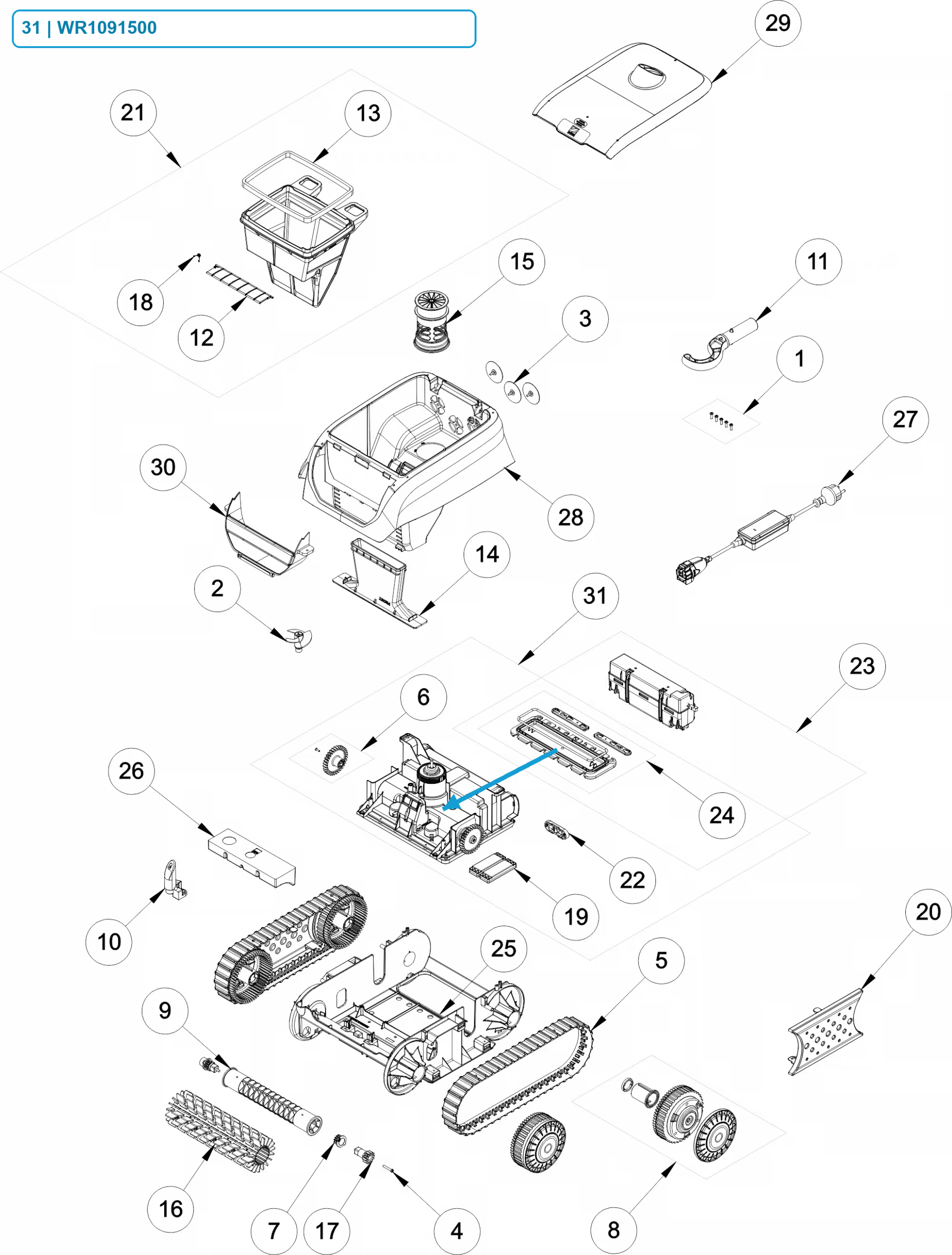 Motorový blok Zodiac FreeRider RF 42iQ
